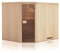 FinnTherm Innensauna Saunakabine Corner 1 Sitzbänke Wandstärke 40 mm