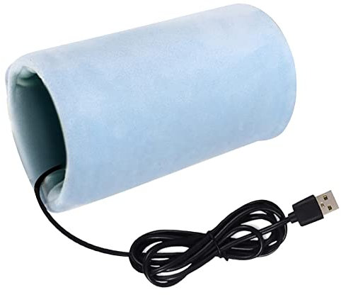 Isoliertasche für Babyflaschen,MoreChioce Tragbar Flaschenwärmer USB-Ladefunktion Flaschenhülle Milchflasche Milchflaschenwärmer Heizungswärme Reiseisoliertasche Babyflasche Warmhalten Tasche,Blau