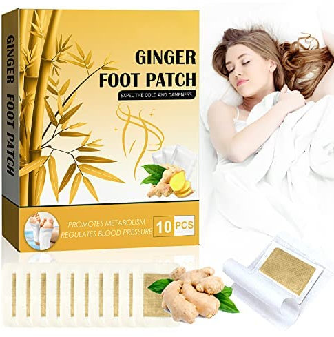 20PCS Detox Fußpflaster Entgiftung- Ingwerpulver Fuß Entgiftungspflaster Für Stressabbau und Tiefschlaf und Fußpflege，100% Natürliche Deep Cleansing Entgiftungspflaster zur Entgiftungskur
