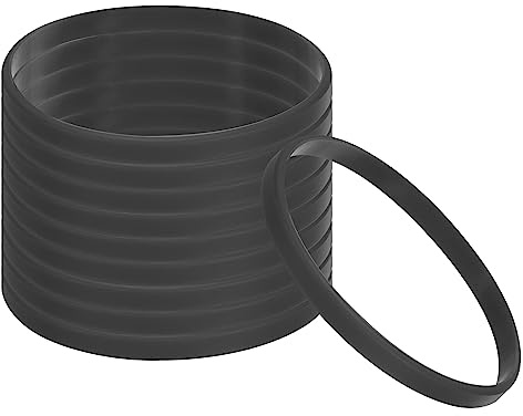 PATIKIL Silikonarmband 30-pack färgade gummiarmband tomma stretchiga sportband för vuxna tonåringar sport lagspel svart