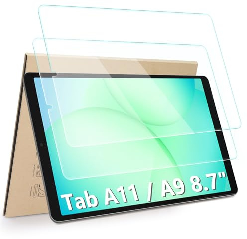Hianjoo 2 PCS Tempered Glass Screen Film Compatible with Samsung Galaxy Tab A9 8.7 （Model: SM-X110/SM-X115, Screen Protectors Compatible with Samsung Galaxy Tab A9 8.7