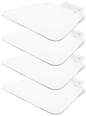 BESTonZON Bench Eye Shield Guard Device Clear Plastic Eye Shield Replacement for Bench Grinder Grinding Wheel Protective Sheet Debris Protection Accessory 4-pack 5.11 X 4.33 X 0.03 in