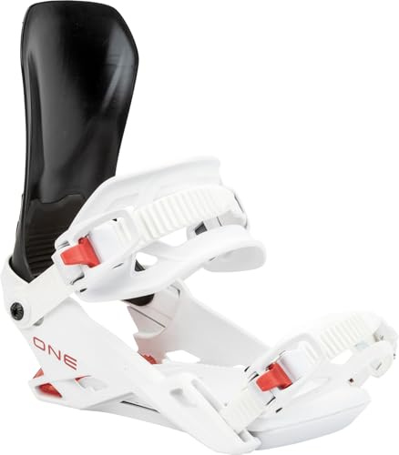 Nitro Herr One snowboardbindning, svart/vit/röd, M