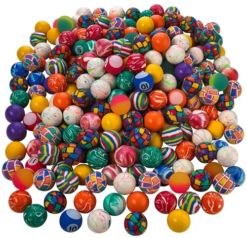 High Bouncy Balls 250 Pack, Colors May Vary