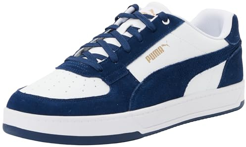 Puma Caven 2.0 Mono Sneaker Unisex, Puma Bianco Blu Persiano Puma Oro, 42.5 EU