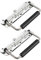 2 Stück Klappgriff,Koffergriff,Kistengriff,140mm Gefedert Kistengriff,Klappgriffe Klappbar,Kistengriffe Edelstahl,Hardware Boxen Gefedert Kistengriff,Mit Isolierter Gummigriffabdeckung,Für Toolbox Tür