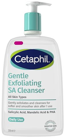 Cetaphil Gentle Exfoliating Salicylic Acid Cleanser, SA Face Wash & Body Wash for Dry, Rough & Bumpy Skin 236ml