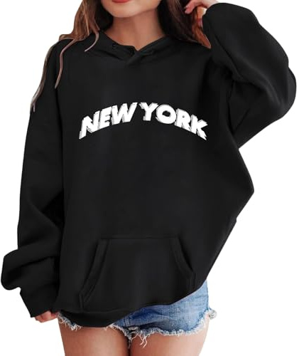 Sweat Capuche Enfant Plus en Velours Mignon Imprimé Cartoon Printemps et Automne Décontracté Pull Oversize Polaire Veste Fourrée Blouson Doublé pour Ado 7-14 Ans