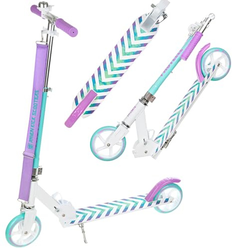 Trottinette Pastelle 145mm RAVEN Pastelle 145 Enfant Blanc/Bleu/Violet Mixte Stunt Scooter Robuste Kickscooter