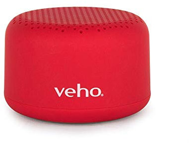 Veho MX Bluetooth speaker | Wireless | Portable | Travel | 12+ Hours battery life | UK Design | Red