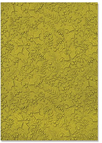 Sizzx 3-D Textured Impressions Prägeschablone Winterlaub von Kath Breen | 665599 | Kapitel 3 2022