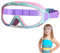 letcdfer Kinder Taucherbrille für Kinder 4-12 Jahre,Schwimmbrille Kinder Anti Fog Linse Wasserdichte Silikon-Schwimmbrille Panorama Kinder Swimming Goggles Taucherbrille Kinder für Junge Mädchen
