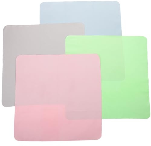 FRCOLOR 4piezas Paño Para Limpiar Gafas De Paños De Limpieza Para Gafas Lentes Móviles Ordenadores Portátiles Joyas y Uso Diario Casa Coche
