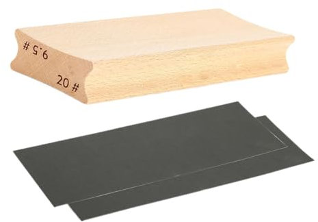 Blocco abrasivo per chitarra, blocco abrasivo a radio, per basso in legno, blocco smerigliato, blocco abrasivo per chitarra, tastiera a raggio con carta vetrata