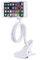 NIRPAUS Flexible Gooseneck Mobile Phone Holder Clamp Stand for Bed/Desk/Table - Hands-Free Long Arm Reach Universal Mount for iPhone/Samsung and other phones (White)