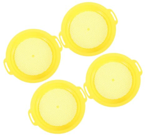 Yardwe Setaccio Minerario Multiuso - Setaccio Portatile da 4 Pezzi Attrezzatura per La Ricerca Delloro Selezione Facile Ed Efficiente