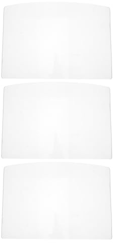 VINTORKY Sandblasting Hood Protective Mask 2mm Organic Glass Lens, Dust Protection Screen for Industrial Sand Grinding, Outdoor Work Facial Mask Lens, 3pcs Set