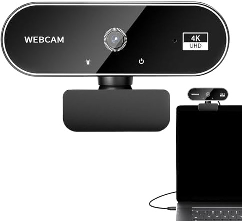 4k Webcam,Video Camera | Wireless HD 4k Video for Desktop Computer Laptop Business Calling Meetings Conference Game