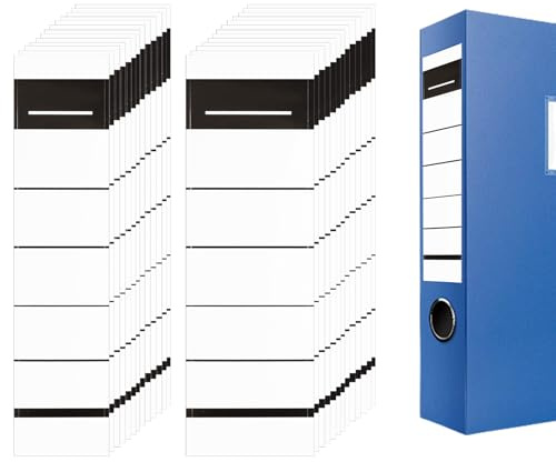 200 Pcs A4 Labels 1 Per Sheet, Self Adhesive Address Labels Stickers for File Folder, Box Folder, Lever Arch Folders, Storage Boxes, White Stickers Labels for Home School Office (54x190mm/36x190mm)