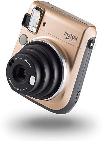 instax 70100133561 mini 70 camera with 10 shots, Stardust Gold