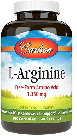Carlson - L-Arginine, 675 mg, Circulatory Health, Support, 180 Capsules