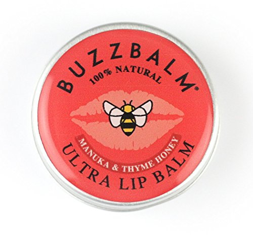 Beeswax Lip Balm For Cracked Lips - Chapped Lips Treatment for Dry Lips - 100% Natural Lip Balms With Beeswax Thyme & Manuka Honey (8.5g)