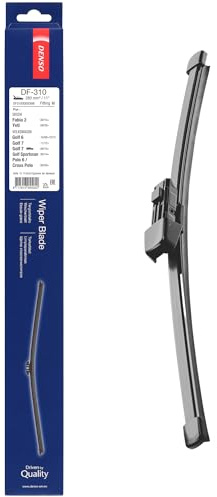 DENSO Limpiaparabrisas trasero DF-310 posterior Escobilla con hoja plana 280mm Compatible con VW Polo V Hatchback 6R1, 6C1 Golf 7 Hatchback 5G1, BQ1, BE1, BE2 Golf 6 5K1 Golf 7 Variant BA5, BV5, SKODA