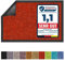 Floordirekt Schmutzfangmatte Rhine - waschbare & leistungsstarke Fußmatte - Sauberlaufmatte mit Rutschfester Rückseite - Türmatte für den Eingangsbereich (Rot, 90 cm x 120 cm)