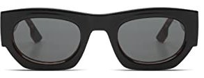 KOMONO Alpha Black Tortoise Unisex Oval Bio-Nylon-Sonnenbrille für Damen und Herren mit UV-Schutz und kratzfesten Gläsern