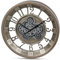 formano Große Moderne Wanduhr mit Beweglichen Zahnrädern 46 cm Metall Clock