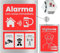 TECET® Set de 2 Cartel Alarma de Aluminio | Cartel Videovigilancia Alarma Securitas | Cartel de Seguridad y Disuasorio