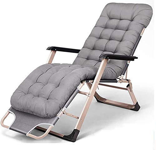 Sillón Reclinable Liviano, Tumbona Recreativa Ajustable, Tumbona De Jardín Tumbona Plegable, Tumbona De Tres Patas Con Estructura De Aluminio Con Colchón De 5 Cm De Espesor, Pastilla Extraíble