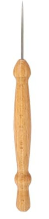 Punteruolo da Cucito Punteruolo da Cucito in Pelle Cucitrice a Mano Manico in Legno Precisione Punta Affusolata Punteruolo Multifunzionale per Progetti Artigianali in Tessuto in
