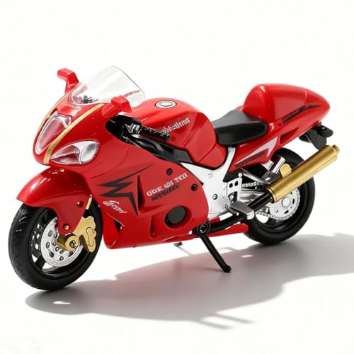 CLKDPNO Alloy Motorbike Toy Mini Motorbike Simulation Motorcycle Modern Pull-Back Vehicle Toy for Child Intellectual Motorcycle Model Collection Hobby Toy Gift Racing Model Decoration (Red)