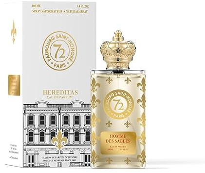 72 Faubourg Saint-Honoré - Homme des Sables - Eau de parfum 100ml, Parfumerie de niche, Boisé épicé et Hespéridé