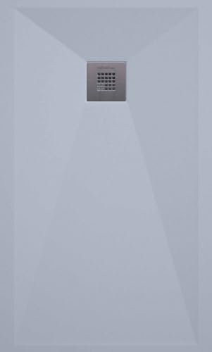 Platos de Ducha Antideslizante, Color NCS S 1510-B PIEDRA, Plato de Ducha Resina, Antibacteriano y Resistente a Agentes Químicos de Limpieza y Altos Cambios de Temperatura, Antirayado (90 x 70)