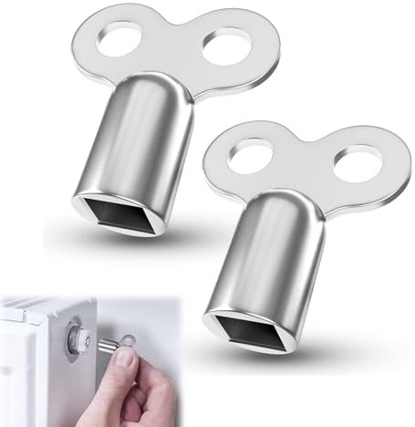 2 Stück Entlüftungsschlüssel, Heizungsentlüftungsschlüssel, Heizung Entlüftungsschlüssel, Heizkörper Entlüftungsschlüssel, Schlüssel Heizung Entlüften, Heizkörperschüssel, Universal