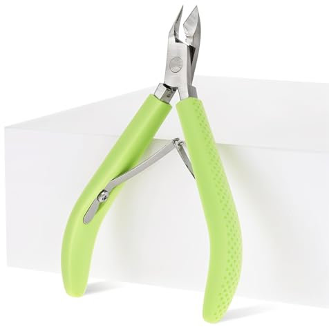 Präzisions Nagelhautzange Nagelhautentferner Professioneller Entferner mit Nagelhautschneider für Abgestorbene Haut (Grün)