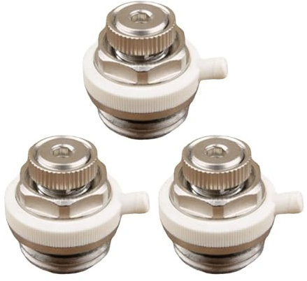 3 Stück automatisches Entlüftungsventil, selbstentlüftendes Heizkörperventil, 1,27 cm, 1,9 cm, Heizkörper-Zubehör