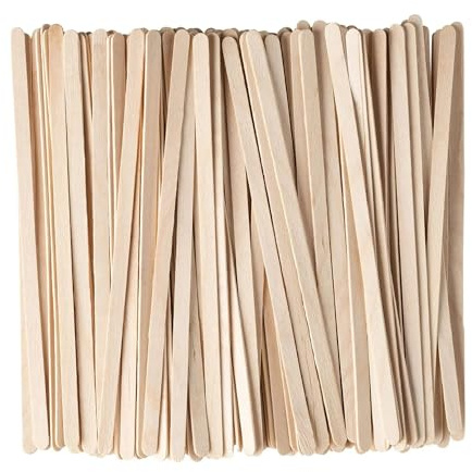 CaterCo Wooden Stirrers 5.5 / 14cm (1000 Pack) - Eco-Friendly Wooden Sticks for Coffee, Tea, and Hot Drinks - Durable, Biodegradable, Disposable Drink Stirrers for Home, Cafes (5.5 inch - 1000 Pack)
