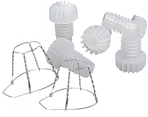 100 PZ - Tappi Tappo per vino e spumante rigati con alette + Gabbiette gabbietta fermatappo 4 fili zincate - Kit da 100 pz per tappare le bottiglie per vino e spumante - MADE IN ITALY