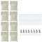 Outdoor Vorhang Leinwand Gewichte 8 Pack/12Pack 425.2 g Sandsack mit Metallklemmen Selbstklebender Verschluss Tragbare Gewichtstasche für Garten Pavillon Terrasse Vorhänge (12)