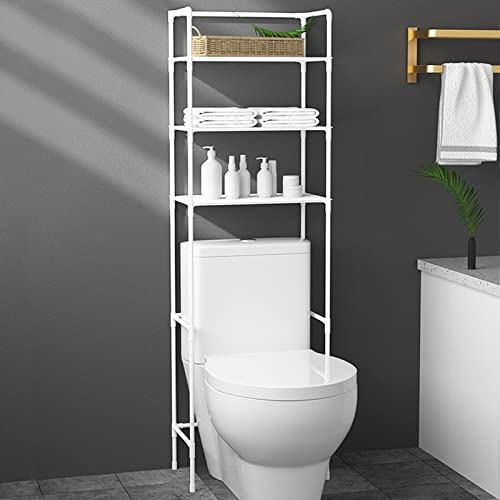 Etagere - Estante de baño independiente para ahorrar espacio, fácil montaje, 45 x 25 x 150 cm, elegante solución de almacenamiento para decoración de baño