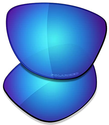 SAUCER Lenti di ricambio premium per Oakley Frogskins OO9013 | Frogskins Low Bridge Fit OO9245 occhiali da sole ad alta difesa – blu ghiacciaio polarizzate