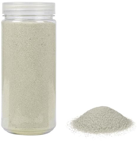 HEKU Hochwertiger naturfarbener Dekosand (ca. 750g) Feine Körnung (0,1-0,5mm) Wiederverschließbare Dose Vielseitig für Deko und Bastelarbeiten, Natur
