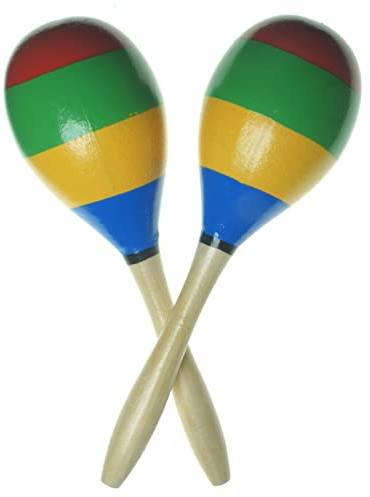 Maracas 1 par Multicolor Reggae Maracas Colores tradicionales Rumba Agitadores Traqueteo Percusión de mano Maraca Instrumento musical