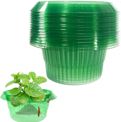 Smaxcn Schneckenkragen, 15 Stück Schneckenkragen Schützt Pflanzen Ohne Chemie，Schneckenschutzring Schneckenbarriere