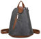 ITALYSHOP24 OBC Damen Rucksack Schultertasche Umhängetasche Backpack Handtasche Crossover Crossbody Henkeltasche Reise Stadtrucksack Dunkelgrau