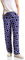 STREET ONE Damen A377879 Viskose Hose mit Print, Violet Blue, 44W x 30L