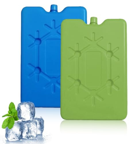 DWFEYOI Bloc Glace pour Sac Isotherme Elément de Refroidissement Accumulateur Froid Pain Mini Glaciere Blocs Réfrigérants Le Déjeuner,pain de glace pour sac isotherme,mini glaciere isotherme